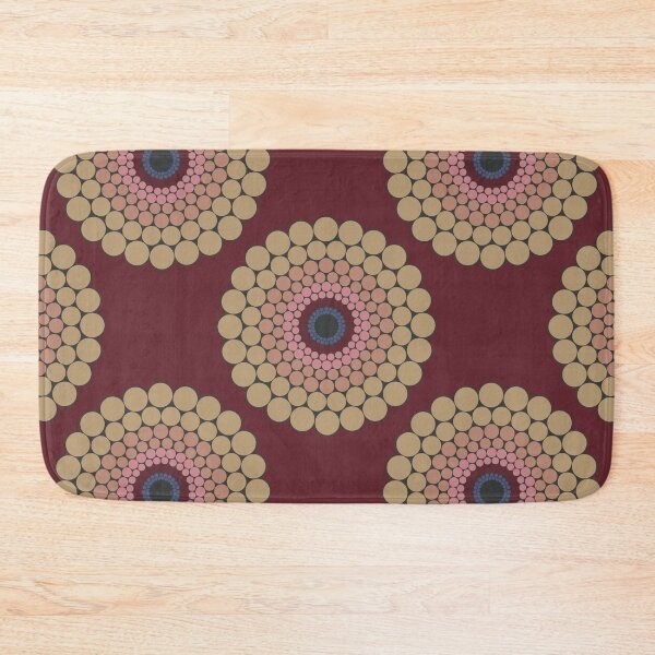 Item preview, Radiant Royal Circle Polka Dot Mandala Pattern designed and sold by Triplicate Limited.