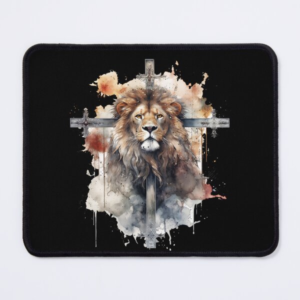 Item preview, Lion Of Judah Lion Cross Christian Faith Jesus Hebrew Lion designed and sold by smartrocket.