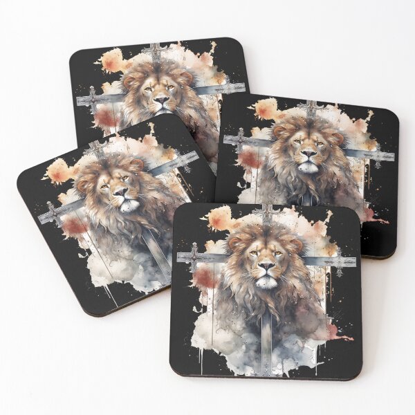 Item preview, Lion Of Judah Lion Cross Christian Faith Jesus Hebrew Lion  designed and sold by smartrocket.