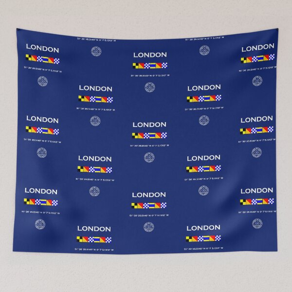 Item preview, London nautical flags designed and sold by TerradVents.