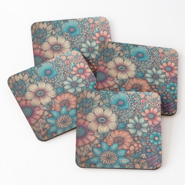 Item preview, Colorful flowers 2 designed and sold by hhh-art.