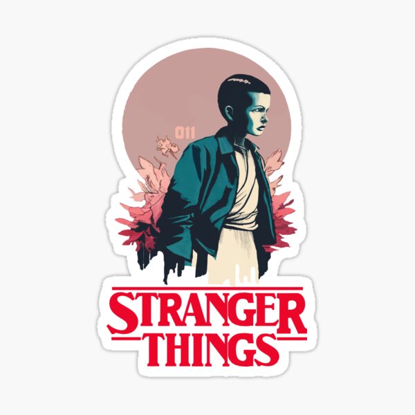 Item preview, STRANGER THINGS, Eleven, El, 11 (pale cream background) designed and sold by bekksa.
