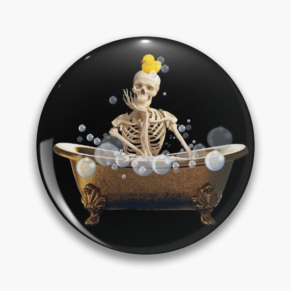 Item preview, Skeleton relaxing in the bath  designed and sold by Paula-Ziolek.