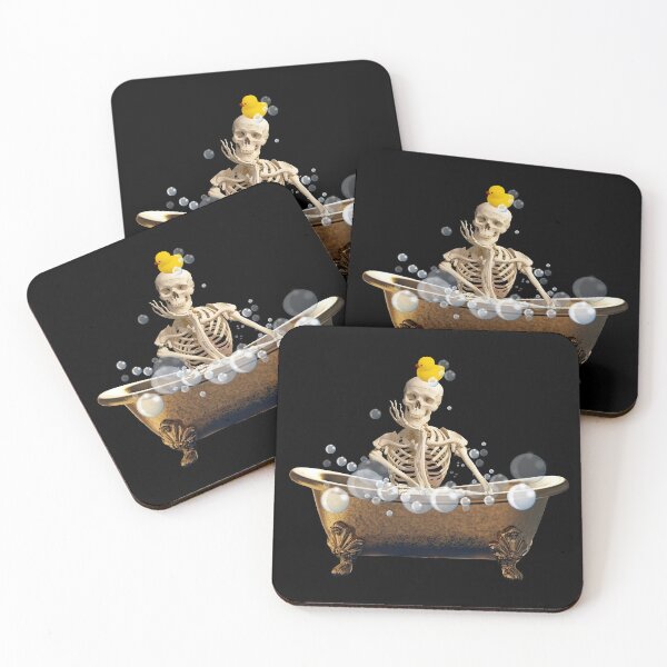 Item preview, Skeleton relaxing in the bath  designed and sold by Paula-Ziolek.