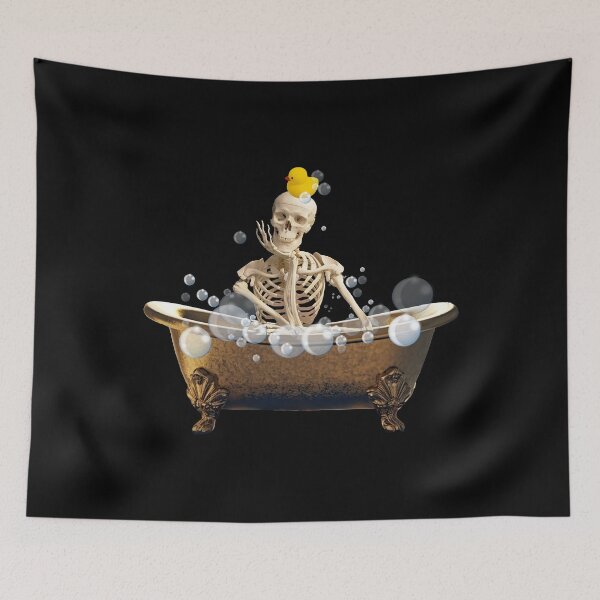 Item preview, Skeleton relaxing in the bath  designed and sold by Paula-Ziolek.
