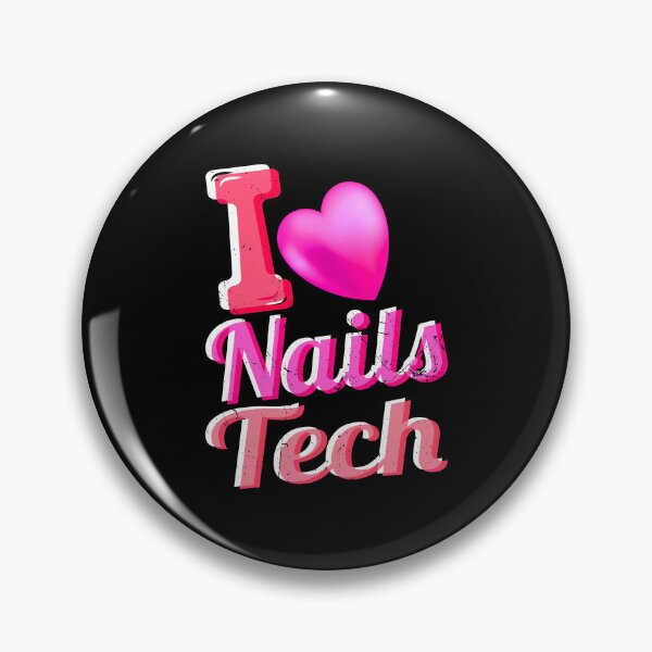 Item preview, I Love Nails Tech Valentines Day Nails Girls Nails Lover T-Shirt designed and sold by DeeplyArt.