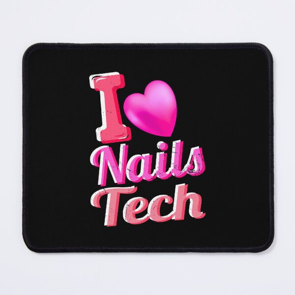 Item preview, I Love Nails Tech Valentines Day Nails Girls Nails Lover T-Shirt designed and sold by DeeplyArt.