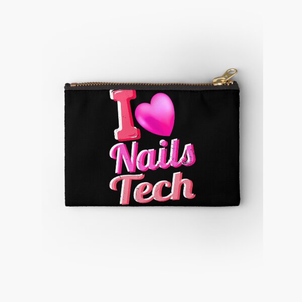 Item preview, I Love Nails Tech Valentines Day Nails Girls Nails Lover T-Shirt designed and sold by DeeplyArt.