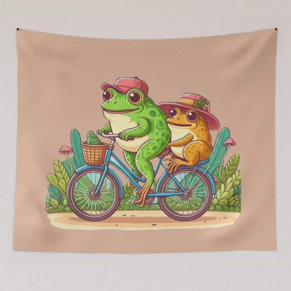 Item preview, Frog & Toad Bicycle designed and sold by Myra365Art.