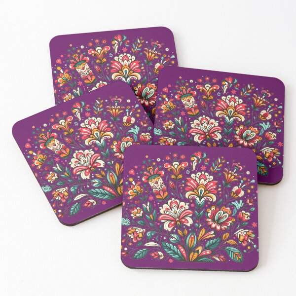 Item preview, Bright Floral Khokhloma designed and sold by AmberRoseWrites.