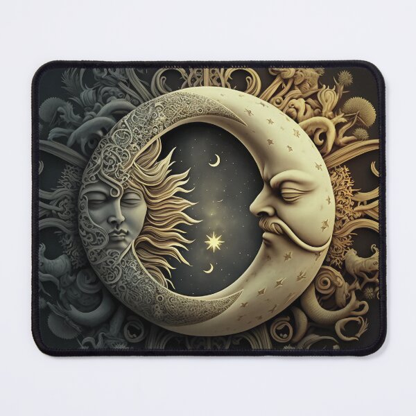 Item preview, Crescent Moon and Sun designed and sold by CosmicAnomaly.