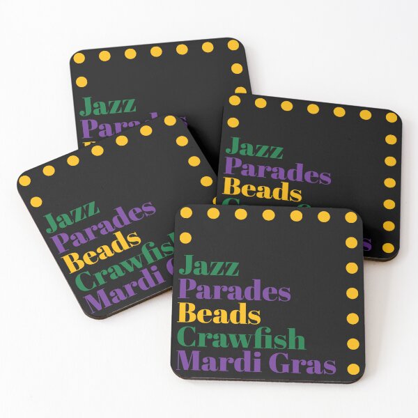 Item preview, Jazz, Parades, Beads, Crawfish, Mardi Gras: Festive Print Design designed and sold by C-CheleSells.