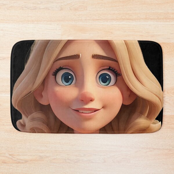 Item preview, blonde hair, white dress, digital art. Cartoon Woman  designed and sold by ArtComixHaven.