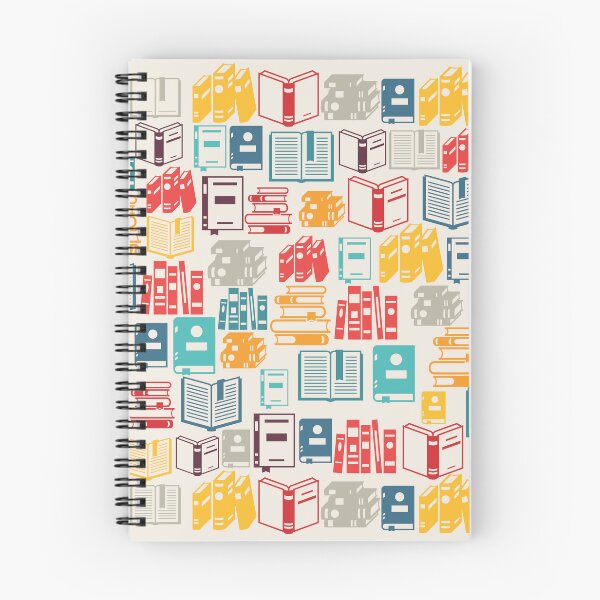 Item preview, Books All Over Pattern Retro Colors designed and sold by mwagie.