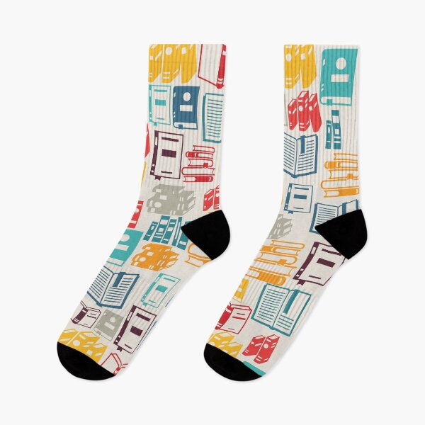 Item preview, Books All Over Pattern Retro Colors designed and sold by mwagie.