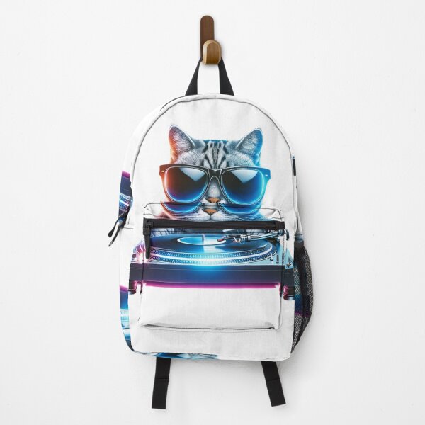 Item preview, DJ Cat at the Turntable designed and sold by yasarstore.
