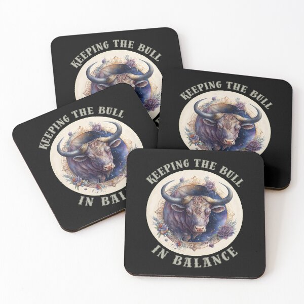 Item preview, Keeping The Bull In Balance. cute taurus designed and sold by ZodiacWonders.