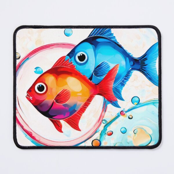 Item preview, Bubbles series, two fish designed and sold by janjacbu.