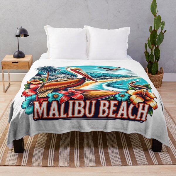 Item preview, Malibu Beach Surf Pelicans Vintage Retro design designed and sold by HippieFarms11.