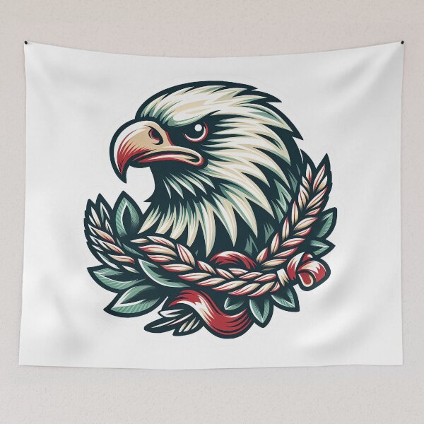 Item preview, Uncaged Majesty: American Traditional Bald Eagle designed and sold by siljeberg.