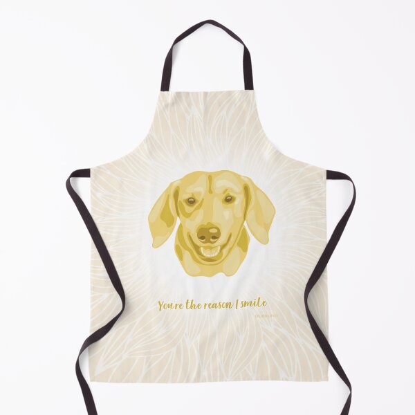 Item preview, Dachshund Yellow and Cream Smiling Face "You're the reason I smile" designed and sold by DuFauna.