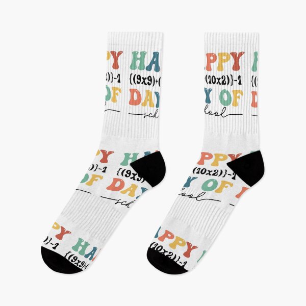 Item preview, Happy 100 Days Of School Equation - Retro Groovy   designed and sold by Smix Pixels.