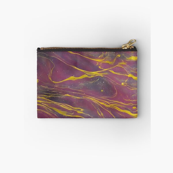 Item preview, Purple-golden waves designed and sold by Klickkunstwerke.