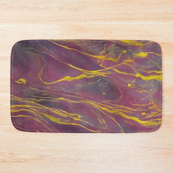 Item preview, Purple-golden waves designed and sold by Klickkunstwerke.