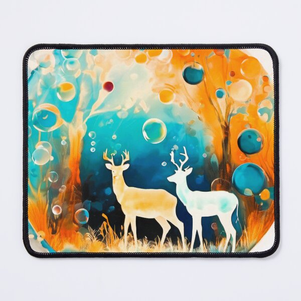 Item preview, Bubbles series, two reindeer designed and sold by janjacbu.