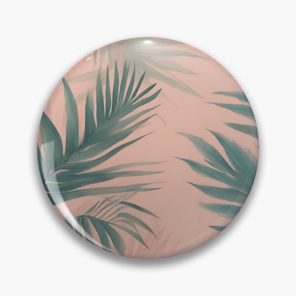 Item preview, Tropical Leaves Print in Pink and Green  designed and sold by Kona-Creations.