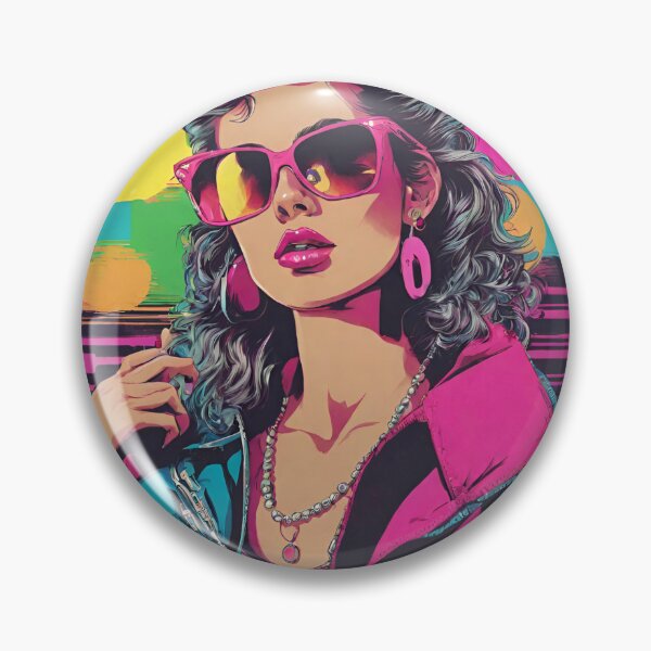 Item preview, 80's style woman designed and sold by MyCraftForYOU.