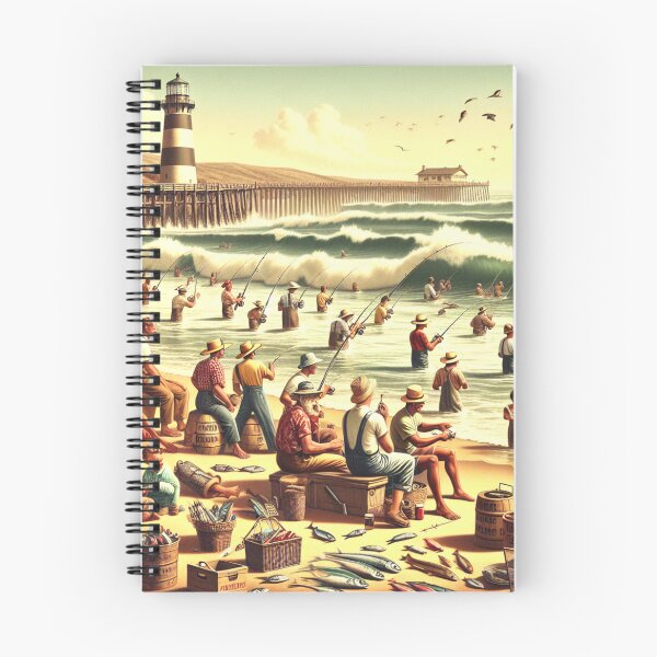 Item preview, Surf Fishing Contest a Retro Vintage Design designed and sold by HippieFarms11.