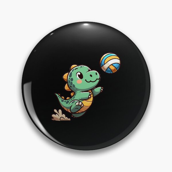 Item preview, Happy Dino juega voleibol designed and sold by Samotivation.