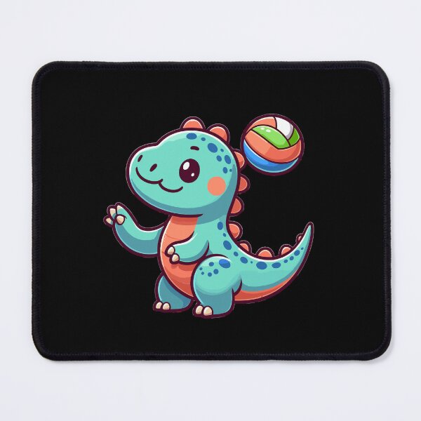 Item preview, Happy Dino Plays Volleyball designed and sold by Samotivation.