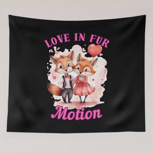 Item preview, Love in Fur Motion. fox foxes designed and sold by FoxVibes.