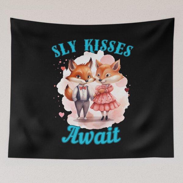 Item preview, Sly Kisses Await. fox face designed and sold by FoxVibes.