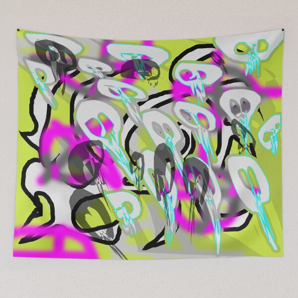 Item preview, Flying Skulls (Spring) designed and sold by skullbal.