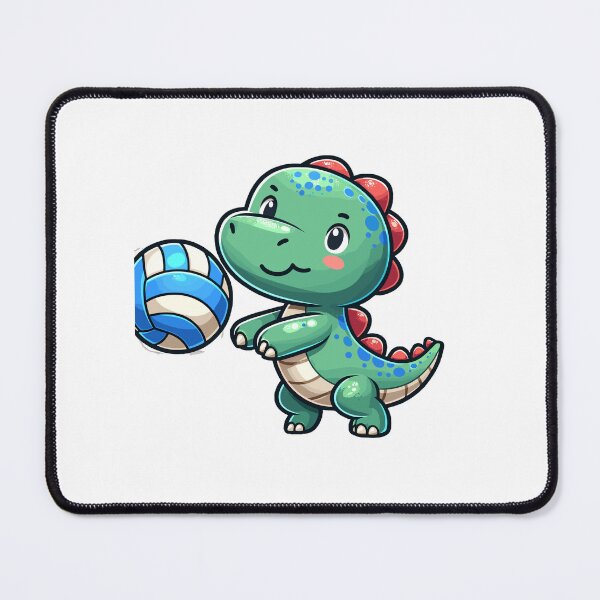 Item preview, Happy Dino Plays Volleyball designed and sold by Samotivation.