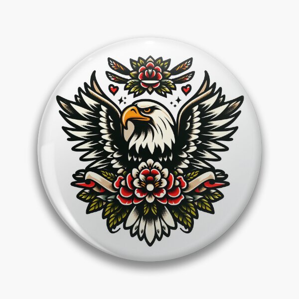 Item preview, Soaring Spirit: Bold Bald Eagle (American Traditional) designed and sold by siljeberg.