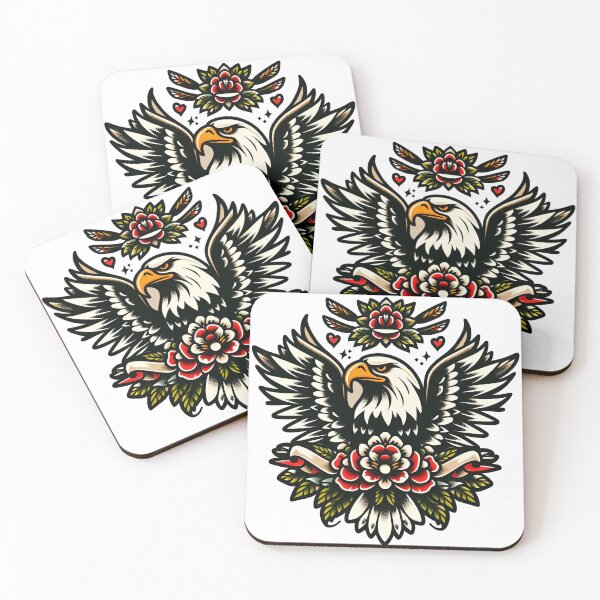 Item preview, Soaring Spirit: Bold Bald Eagle (American Traditional) designed and sold by siljeberg.