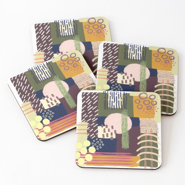Item preview, Layered Abstract with Warm Colors designed and sold by ewartick1.