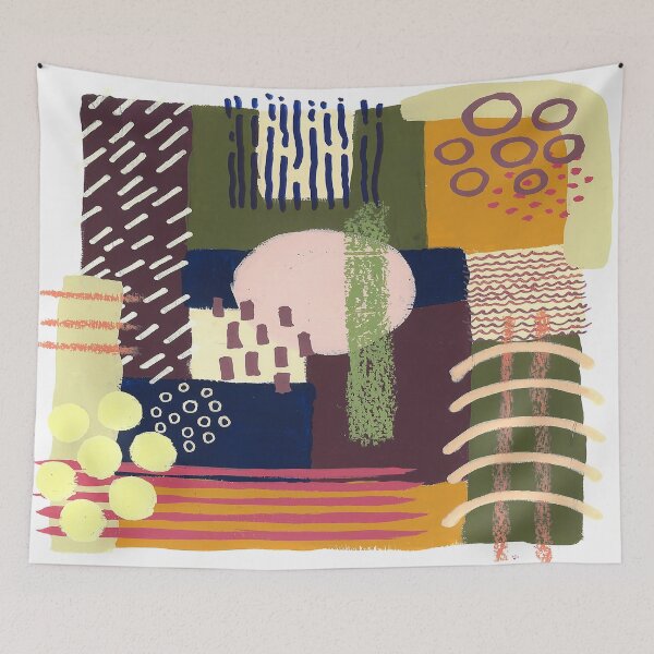 Item preview, Layered Abstract with Warm Colors designed and sold by ewartick1.
