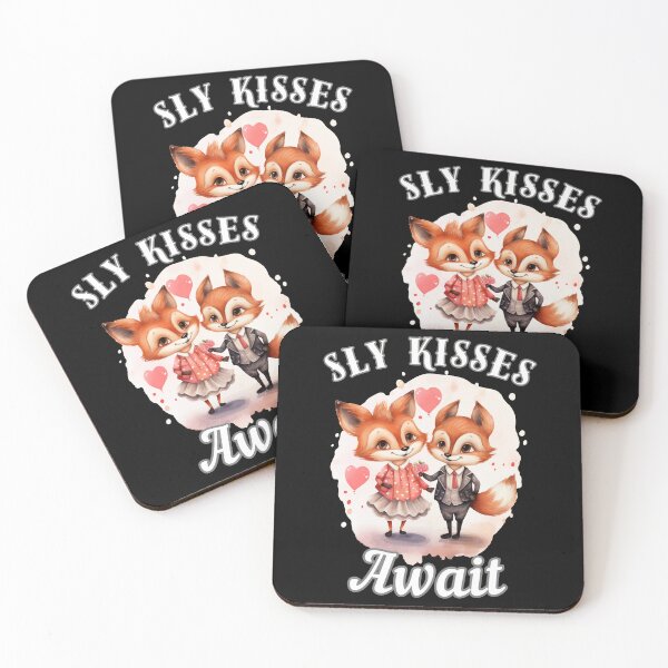 Item preview, Sly Kisses Await. fox quote designed and sold by FoxVibes.