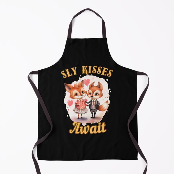 Item preview, Sly Kisses Await. fox saying designed and sold by FoxVibes.