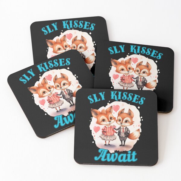 Item preview, Sly Kisses Await. vintage fox designed and sold by FoxVibes.