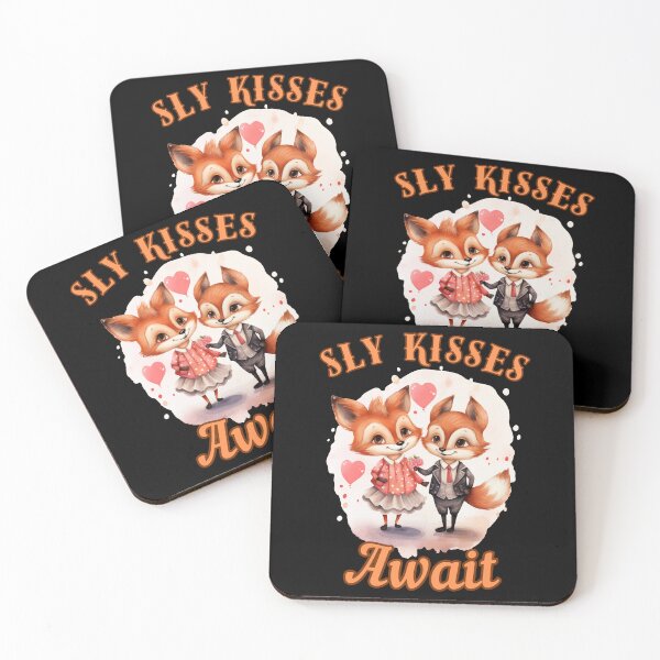 Item preview, Sly Kisses Await. fox watercolor designed and sold by FoxVibes.