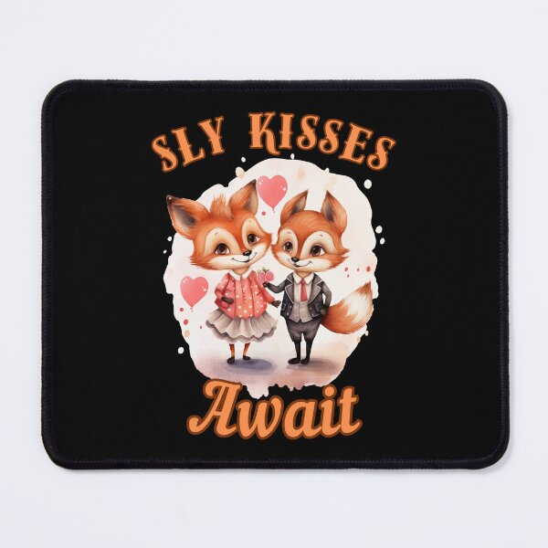 Item preview, Sly Kisses Await. fox watercolor designed and sold by FoxVibes.