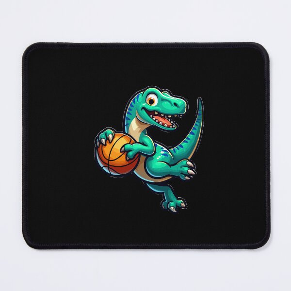 Item preview, Happy Dino Plays Basketball designed and sold by Samotivation.