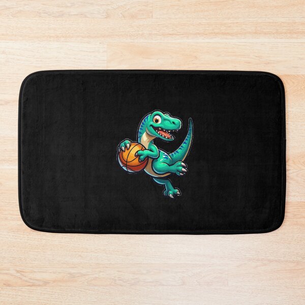 Item preview, Happy Dino Plays Basketball designed and sold by Samotivation.