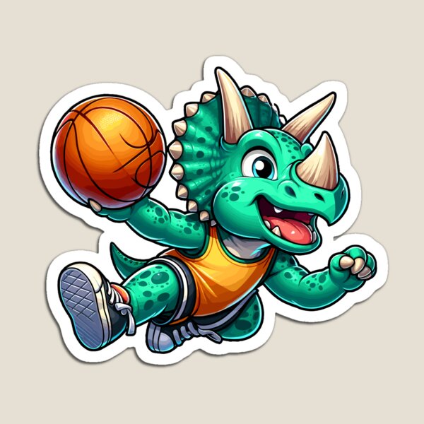Artikelvorschau, Fröhlicher Dino Spielt Basketball entworfen und verkauft von Samotivation.